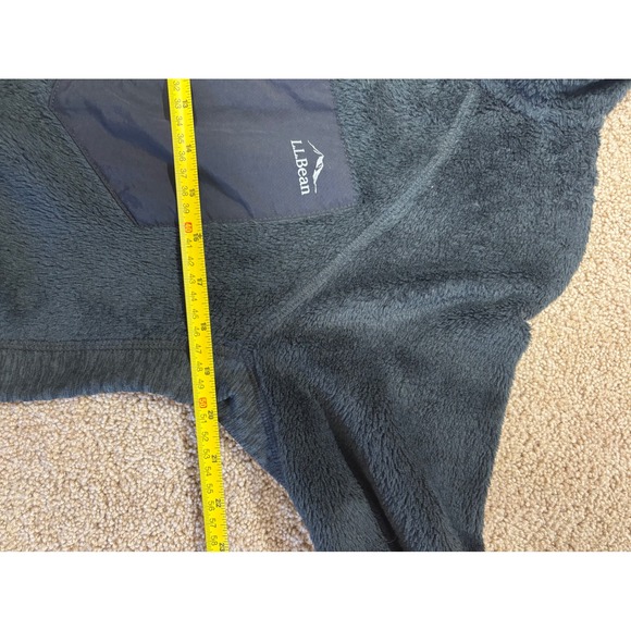 LL Bean Women Fleece‎ Jacket Full Zip Pockets Black Size M Reg - Picture 7 of 8